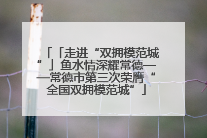 「走进“双拥模范城”」鱼水情深耀常德——常德市第三次荣膺“全国双拥模范城”