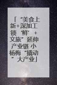 “美食上新+深加工锁‘鲜’+文旅”延伸产业链 小杨梅“撬动”大产业