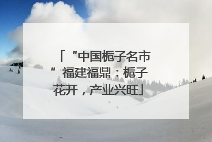 “中国栀子名市”福建福鼎：栀子花开，产业兴旺
