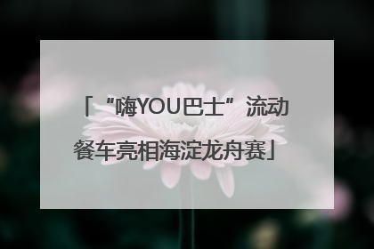 “嗨YOU巴士”流动餐车亮相海淀龙舟赛