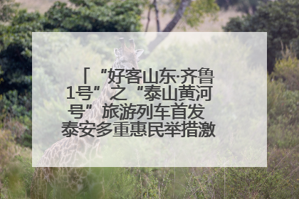 “好客山东·齐鲁1号”之“泰山黄河号”旅游列车首发 泰安多重惠民举措激活文旅消费新动能