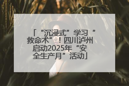 “沉浸式”学习“救命术”！四川泸州启动2025年“安全生产月”活动