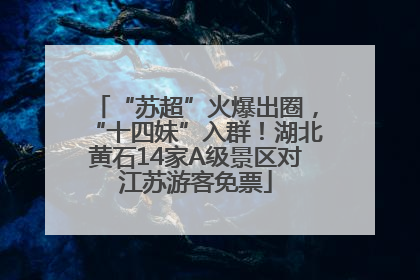 “苏超”火爆出圈，“十四妹”入群！湖北黄石14家A级景区对江苏游客免票