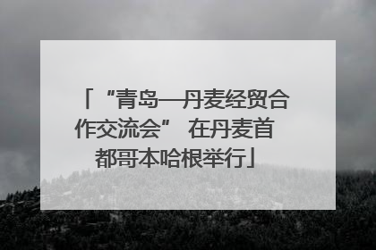 “青岛—丹麦经贸合作交流会” 在丹麦首都哥本哈根举行