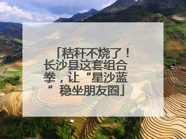 秸秆不烧了！长沙县这套组合拳，让“星沙蓝”稳坐朋友圈