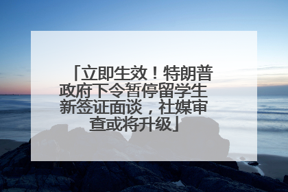 立即生效！特朗普政府下令暂停留学生新签证面谈，社媒审查或将升级