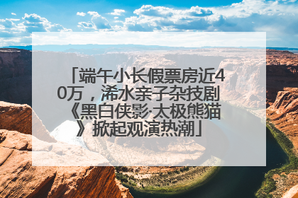 端午小长假票房近40万，浠水亲子杂技剧《黑白侠影·太极熊猫》掀起观演热潮