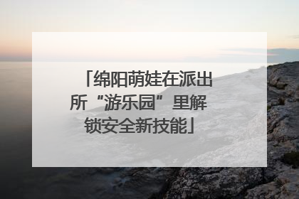 绵阳萌娃在派出所“游乐园”里解锁安全新技能