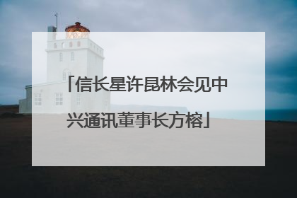 信长星许昆林会见中兴通讯董事长方榕