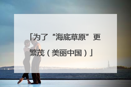 为了“海底草原”更繁茂（美丽中国）