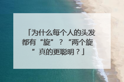 为什么每个人的头发都有“旋”？“两个旋”真的更聪明？