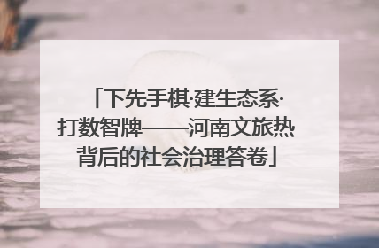 下先手棋·建生态系·打数智牌——河南文旅热背后的社会治理答卷