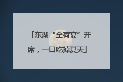 东湖“全荷宴”开席，一口吃掉夏天