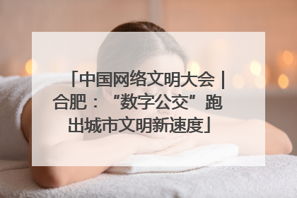 中国网络文明大会｜合肥：“数字公交”跑出城市文明新速度