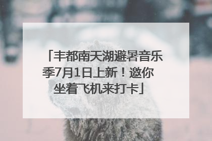 丰都南天湖避暑音乐季7月1日上新！邀你坐着飞机来打卡