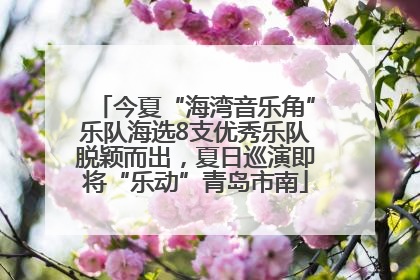 今夏“海湾音乐角”乐队海选8支优秀乐队脱颖而出，夏日巡演即将“乐动”青岛市南