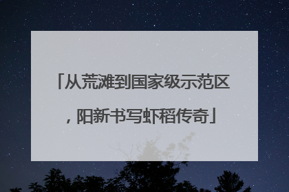 从荒滩到国家级示范区，阳新书写虾稻传奇