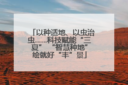 以种适地、以虫治虫……科技赋能“三夏” “智慧种地”绘就好“丰”景