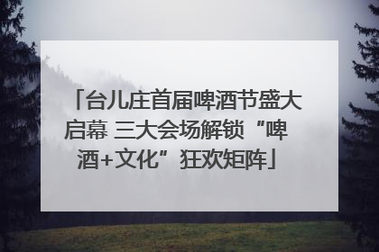 台儿庄首届啤酒节盛大启幕 三大会场解锁“啤酒+文化”狂欢矩阵