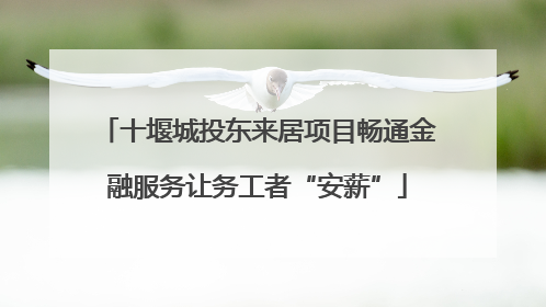 十堰城投东来居项目畅通金融服务让务工者“安薪”