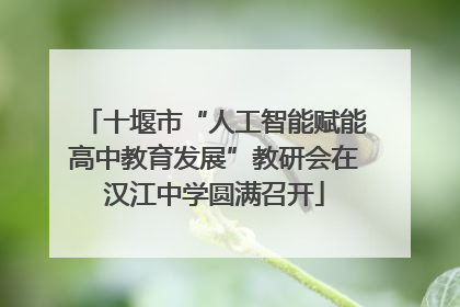 十堰市“人工智能赋能高中教育发展”教研会在汉江中学圆满召开