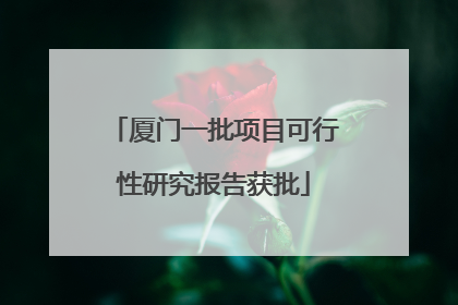 厦门一批项目可行性研究报告获批