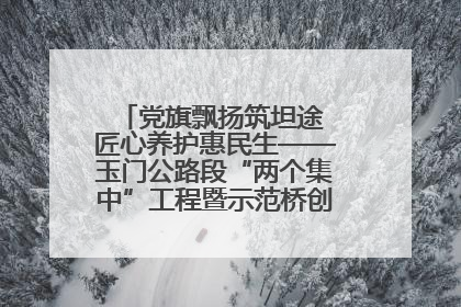 党旗飘扬筑坦途 匠心养护惠民生——玉门公路段“两个集中”工程暨示范桥创建项目圆满收官