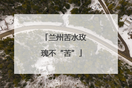 兰州苦水玫瑰不“苦”