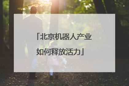 北京机器人产业如何释放活力