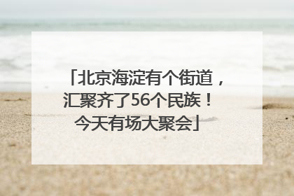 北京海淀有个街道，汇聚齐了56个民族！今天有场大聚会