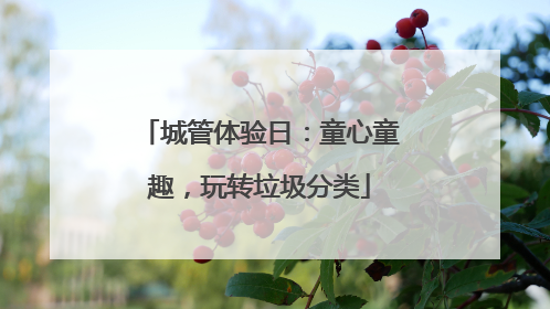 城管体验日：童心童趣，玩转垃圾分类