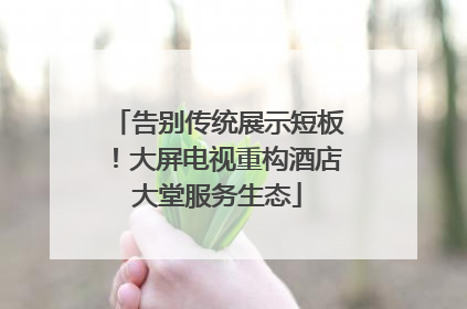 告别传统展示短板！大屏电视重构酒店大堂服务生态
