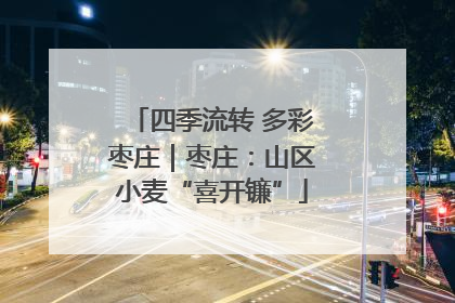 四季流转 多彩枣庄｜枣庄：山区小麦“喜开镰”