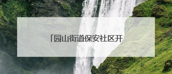园山街道保安社区开展多元手工践行老年友好服务“四有一无”