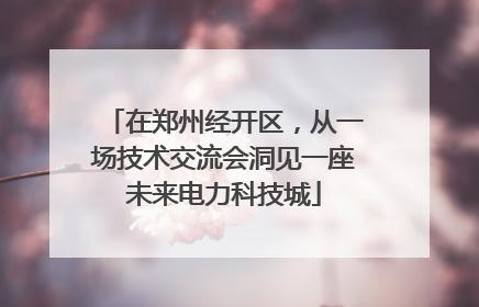 在郑州经开区，从一场技术交流会洞见一座未来电力科技城