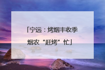 宁远：烤烟丰收季 烟农“赶烤”忙