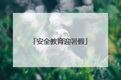 安全教育迎暑假