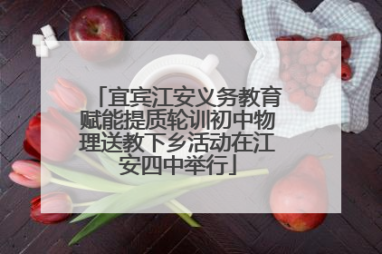 宜宾江安义务教育赋能提质轮训初中物理送教下乡活动在江安四中举行