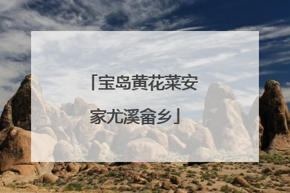 宝岛黄花菜安家尤溪畲乡