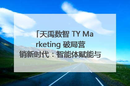 天禹数智 TY Marketing 破局营销新时代：智能体赋能与人才培育双轮驱动