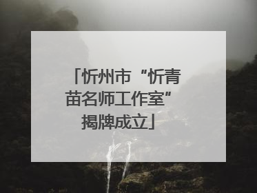 忻州市“忻青苗名师工作室”揭牌成立