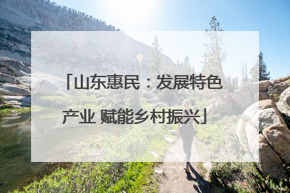 山东惠民：发展特色产业 赋能乡村振兴