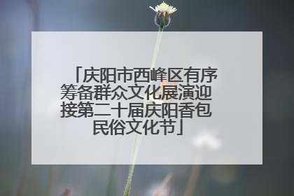 庆阳市西峰区有序筹备群众文化展演迎接第二十届庆阳香包民俗文化节