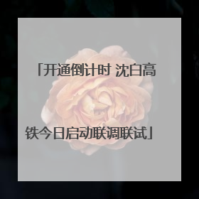 开通倒计时 沈白高铁今日启动联调联试