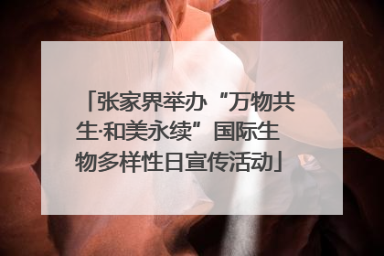 张家界举办“万物共生·和美永续”国际生物多样性日宣传活动