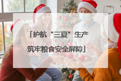 护航“三夏”生产 筑牢粮食安全屏障
