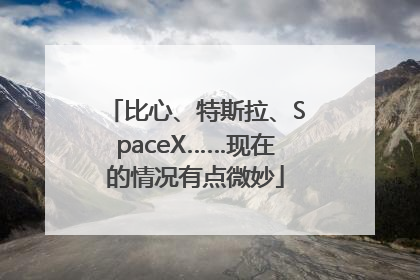 比心、特斯拉、SpaceX……现在的情况有点微妙