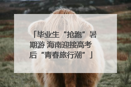 毕业生“抢跑”暑期游 海南迎接高考后“青春旅行潮”