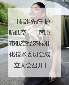 标准先行 护航低空——南京市低空经济标准化技术委员会成立大会召开