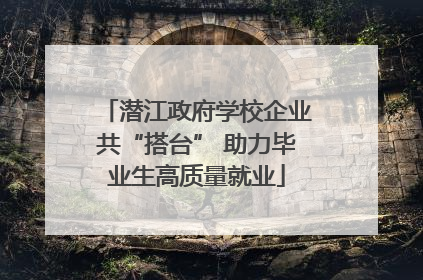 潜江政府学校企业共“搭台” 助力毕业生高质量就业
